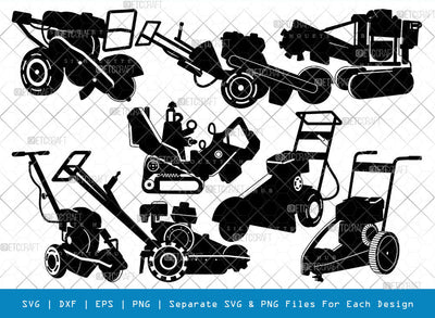 Stump Grinder SVG, Machine Silhouette, Stump Cutter Svg, Tree Cutter Svg, Removal Svg, Stump Machine Svg, Tree Stump Machine Svg, Machine Bundle SVG ETC Craft 
