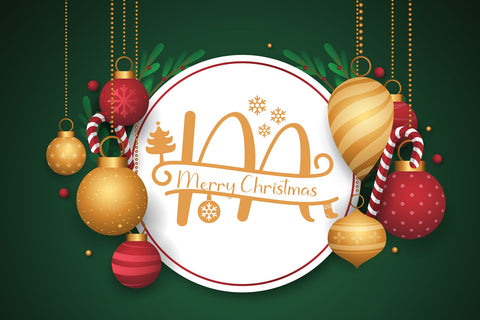 Stunning Christmas Monogram Font AEN Creative Store 