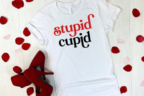 Stupid Cupid I Anti Valentines Day SVG I Valentines Cut File SVG Happy Printables Club 
