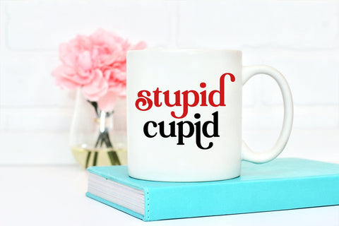 Stupid Cupid I Anti Valentines Day SVG I Valentines Cut File SVG Happy Printables Club 