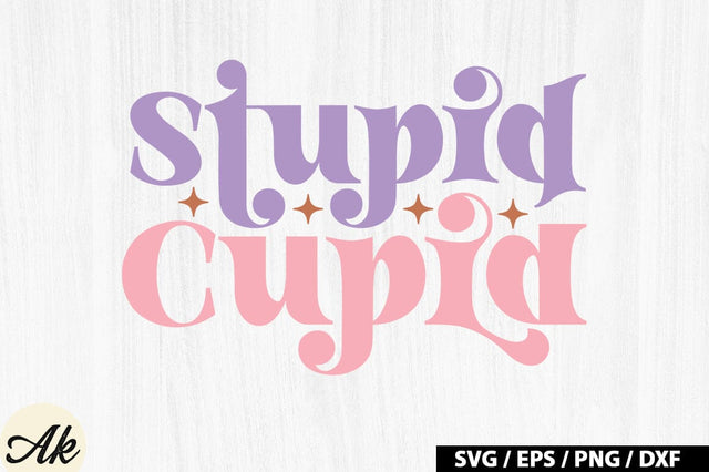 Stupid cupid Retro SVG SVG akazaddesign 