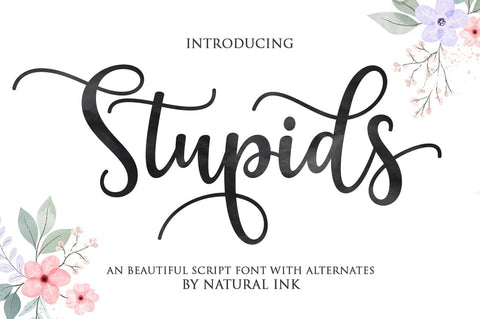Stupids Font Studio Natural Ink 