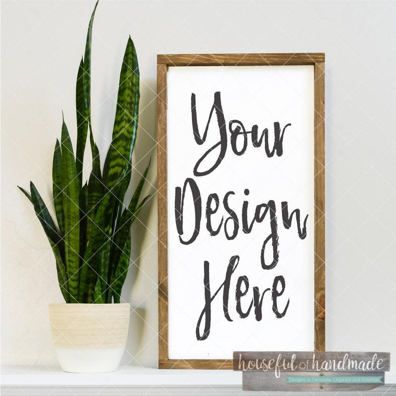 Styled Framed Farmhouse Sign Mockup - Digital File Mock Up Photo Houseful of Handmade 