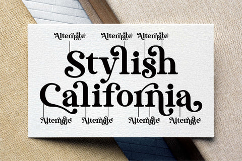 Stylish California Font Letterena Studios 