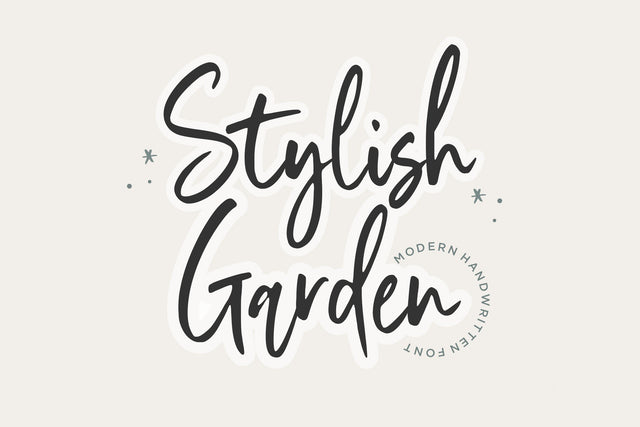 Stylist Garden Modern Handwritten Font Font Balpirick 
