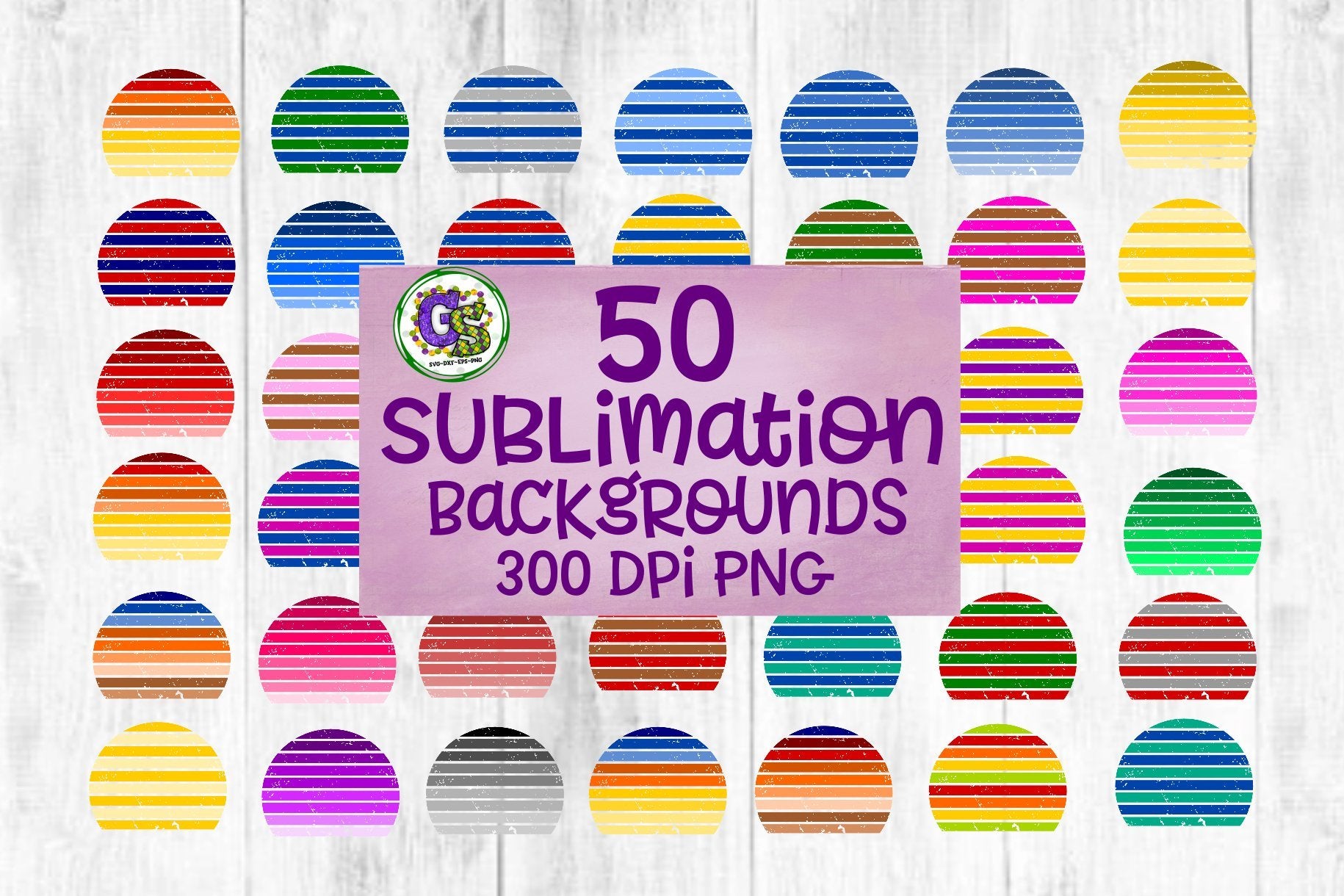 Sublimation Background Bundle PNG-50 Elements PNG - So Fontsy