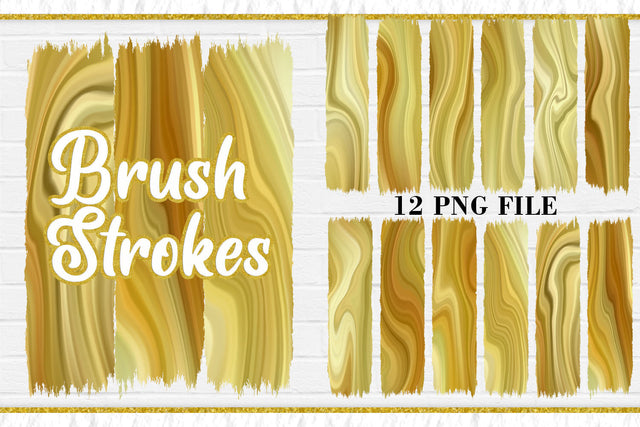 Sublimation Brush Strokes PNG, Gold Wave texture background Sublimation artnoy 