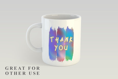 Sublimation Brush Strokes PNG, gradient blue color background Sublimation artnoy 