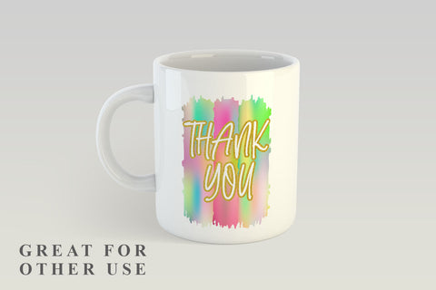 Sublimation Brush Strokes PNG, Gradient Bright Color background Sublimation artnoy 