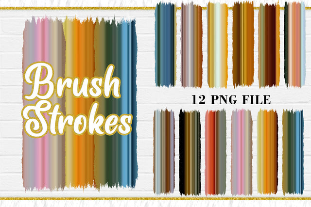 Sublimation Brush Strokes PNG, gradient color background Sublimation artnoy 