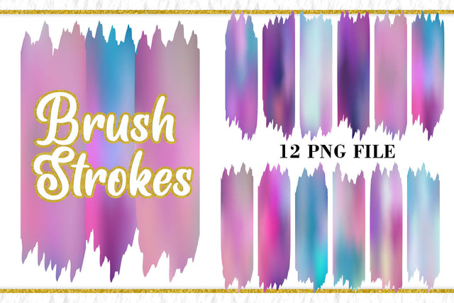 Sublimation Brush Strokes PNG, gradient color background Sublimation artnoy 