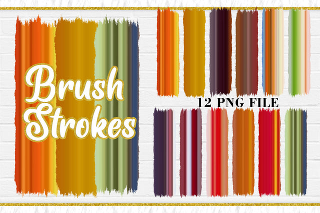 Sublimation Brush Strokes PNG, gradient color background Sublimation artnoy 