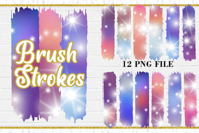 Sublimation Brush Strokes PNG, Gradient Color sparkle background Sublimation artnoy 