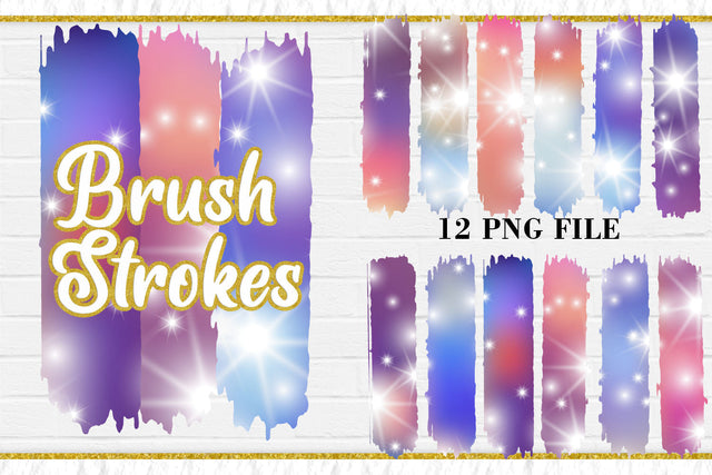 Sublimation Brush Strokes PNG, Gradient Color sparkle background Sublimation artnoy 