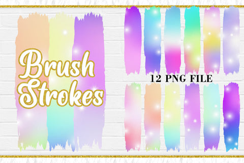 Sublimation Brush Strokes PNG, gradient color with sparkle Sublimation artnoy 