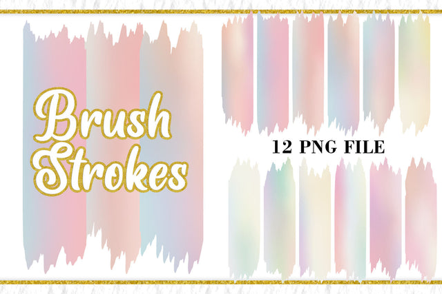 Sublimation Brush Strokes PNG, gradient pastel color background Sublimation artnoy 