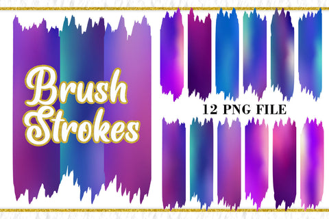 Sublimation Brush Strokes PNG, gradient purple color background Sublimation artnoy 