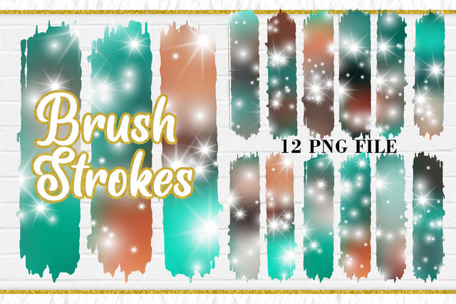 Sublimation Brush Strokes PNG, Green Color sparkle background Sublimation artnoy 