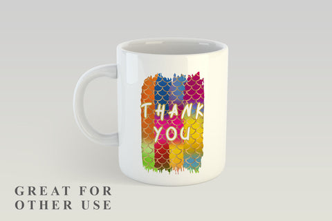 Sublimation Brush Strokes PNG, mermaid scales colorful background Sublimation artnoy 