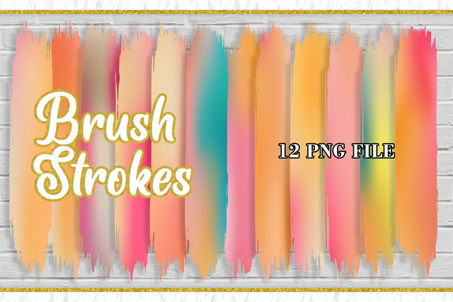 Sublimation Brush Strokes PNG, summer color background Sublimation artnoy 