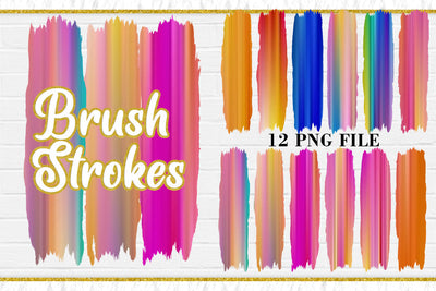 Sublimation Brush Strokes PNG, unicorn color Sublimation artnoy 