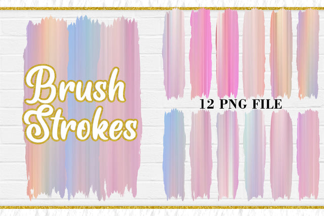 Sublimation Brush Strokes PNG, unicorn color Sublimation artnoy 