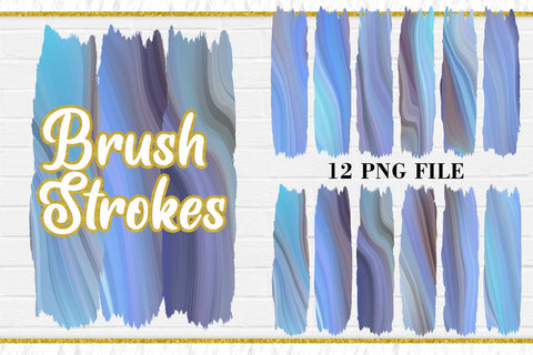 Sublimation Brush Strokes PNG, wave texture background, blue color Sublimation artnoy 