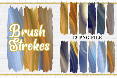 Sublimation Brush Strokes PNG, wave texture background, blue color Sublimation artnoy 