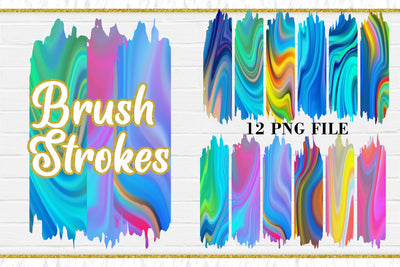 Sublimation Brush Strokes PNG, Wave Texture background, gradient blue color Sublimation artnoy 