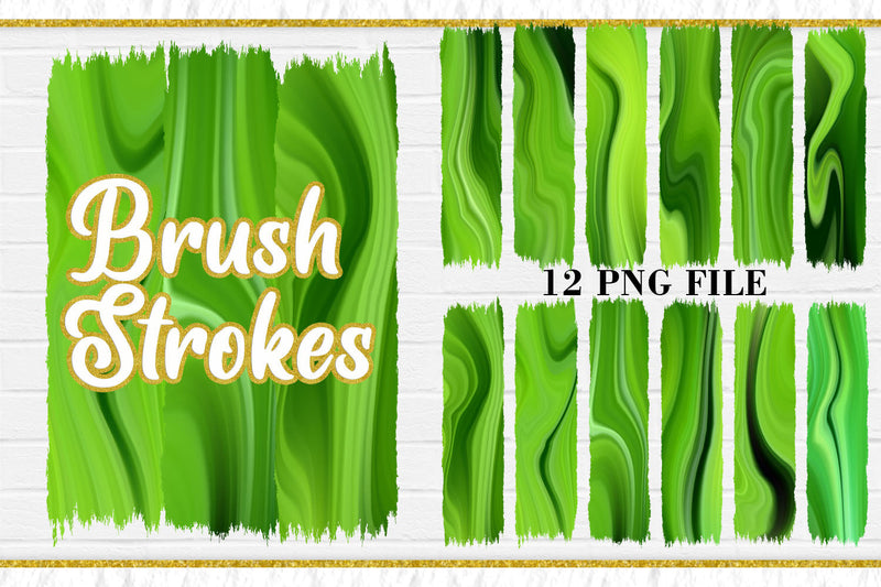Sublimation Brush Strokes PNG, Wave texture background ,green background Sublimation artnoy 