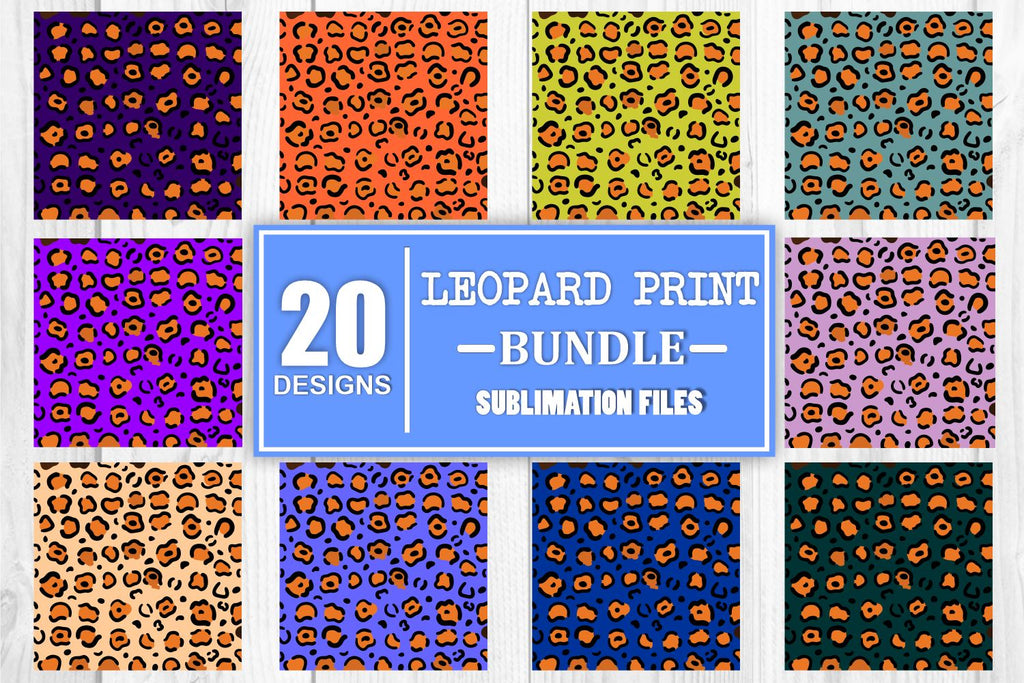 Sublimation Bundle Leopard Print Sublimation Background Leopard Print ...