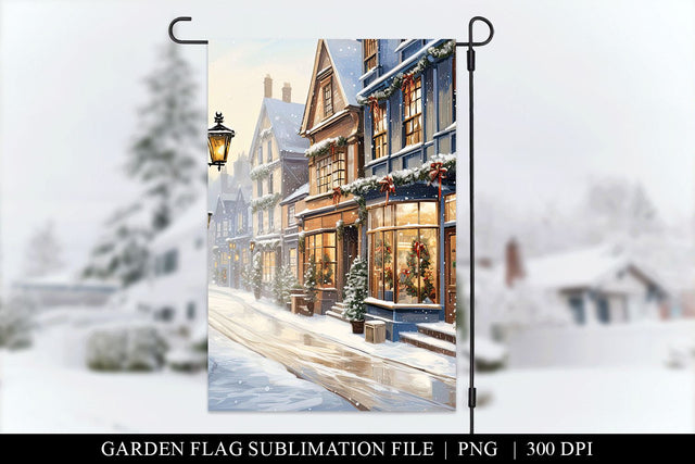 Sublimation Christmas Garden Flag Png Sublimation BijouBay 