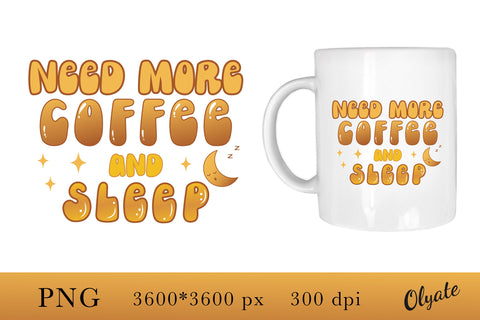 Sublimation Coffee Mug Hippie. Coffee Quotes PNG SVG Olga Terlyanskaya 
