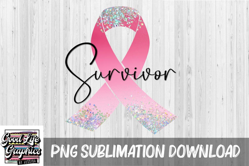 Sublimation design-breast cancer survivor Sublimation Good Life Graphics By Jessica 
