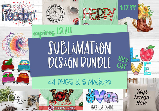Sublimation Design Bundle Bundle So Fontsy Design Shop 