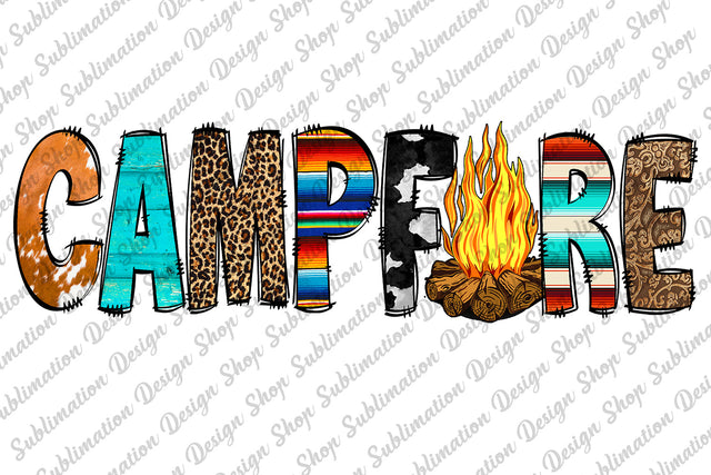 Sublimation Design, Campfire Png, Western Png, Campfire Sublimation, Camp Png, Cowhide Leopard Png, Serape Png, Sublimation Designs Downloads, Digital Download Sublimation SublimationDesignShop 