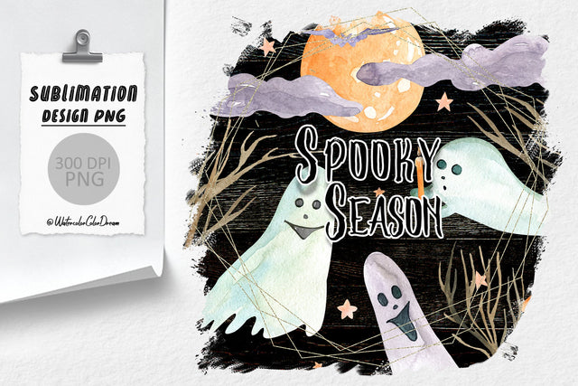 Sublimation Design Halloween Sublimation WatercolorColorDream 