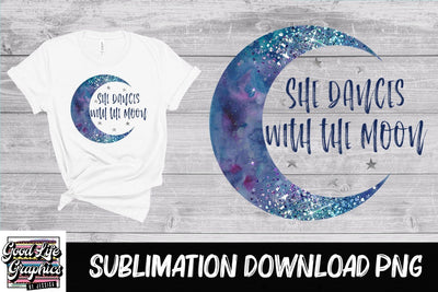 Sublimation design-moon Sublimation Good Life Graphics By Jessica 