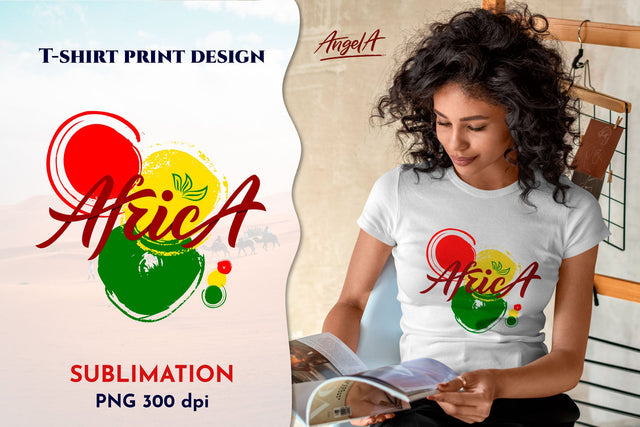 Sublimation designs. Africa silhouette map. Jamaican colors SVG Angelina Semenova 