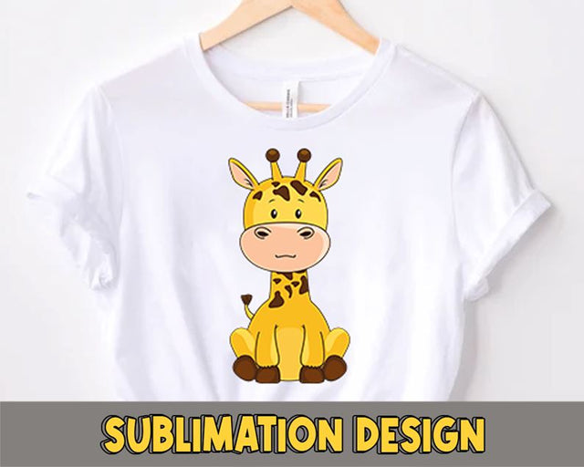 Sublimation Designs Download Giraffe Baby Giraffe png, Baby Animal, Instant Downloads Watercolor Png Sublimation sassyprint 