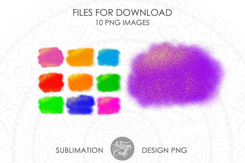 Sublimation designs, PNG files, glitter sublimation, Spray Paint & glitter SVG Artisan Craft SVG 
