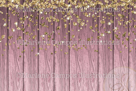 Sublimation for Mug / Pink Wood and Glitter /11oz and 15oz Sublimation Marlene Campos 