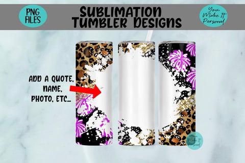 Sublimation Leopard Sports Bundle, Great for Skinny Tumblers, Mousepads, Keychains and More! Sublimation You Make It Personal 