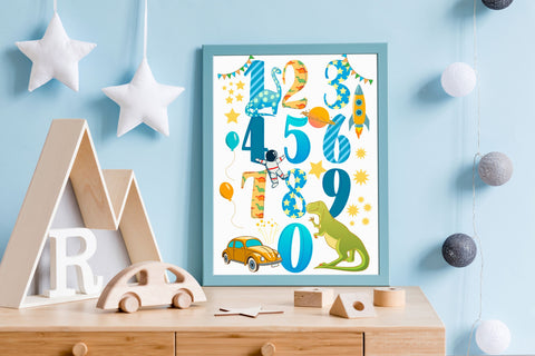 Sublimation Letters, Numbers & Cliparts| Children's Alphabet Sublimation Fly Design 