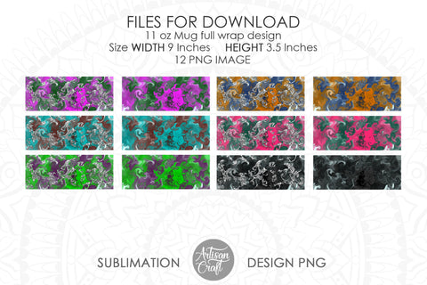 Sublimation mug designs for 11oz mugs Sublimation Artisan Craft SVG 