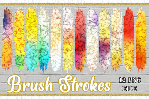 Sublimation PNG Brush Strokes, Sublimation artnoy 