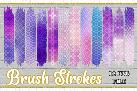 Sublimation PNG Brush Strokes, Sublimation artnoy 