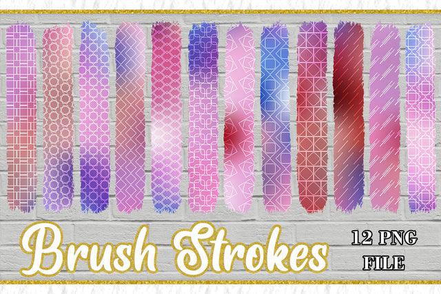 Sublimation PNG Brush Strokes, Sublimation artnoy 