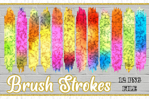 Sublimation PNG Brush Strokes, Sublimation artnoy 