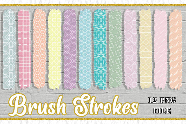Sublimation PNG Brush Strokes, Sublimation artnoy 